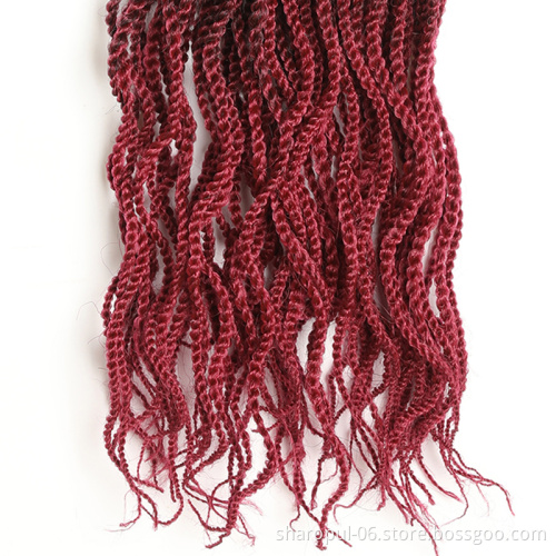 Wavy senegalese Twist Braiding Hair 2x Braids Afro Artificia nubia Twist Freetress Crochet hair